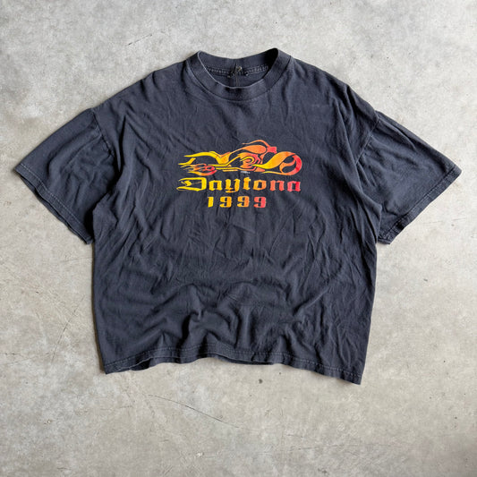 Vintage ‘99 Bike Week Flaming Bike Tee
