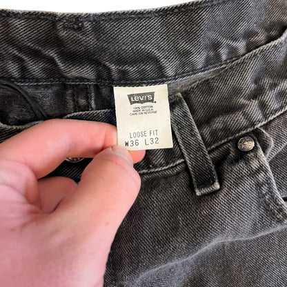 Vintage Levi’s 545 Loose Fit Black Jeans