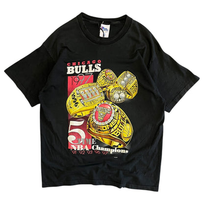 Vintage 1997 Chicago Bulls 5 Time Champions Tee