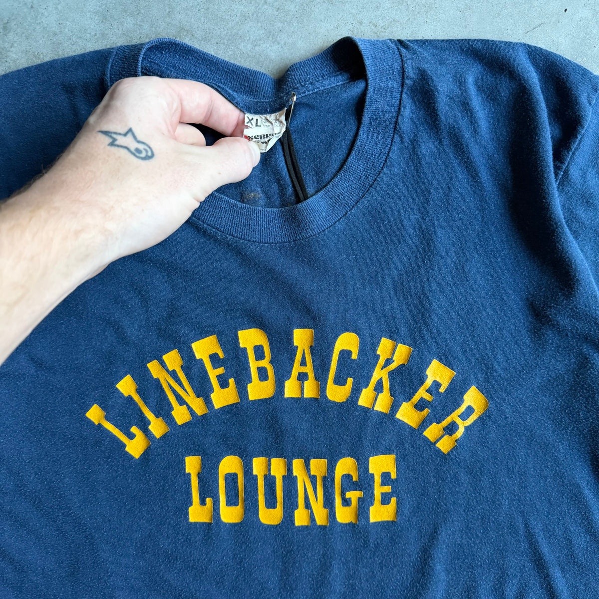 Vintage Notre Dame Linebacker Lounge Tee