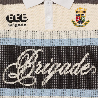 Brigade - Knitted Long Sleeve Rugby(Ivory)