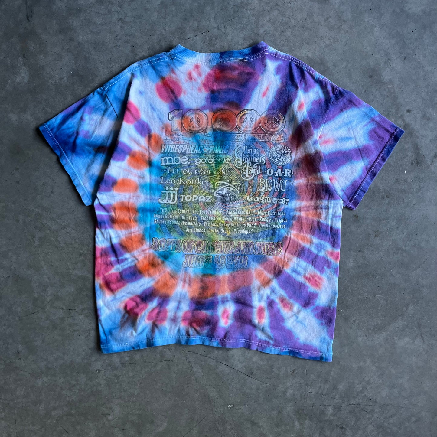 Y2K 10,000 Lakes Festival Tie Dye Tee