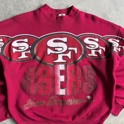 Vintage San Francisco 49ers Big Repeat Logo Sweatshirt