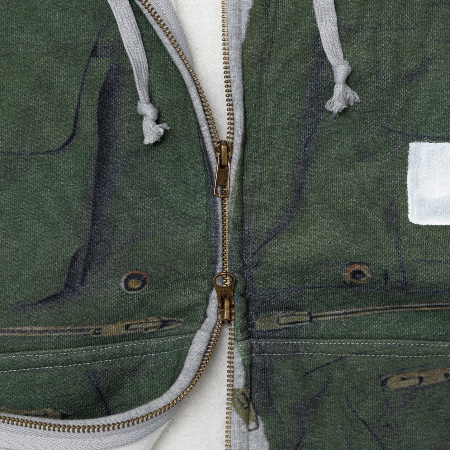 Brigade - Tromp-L'oeil Vest Zip Hoodie (Grey)