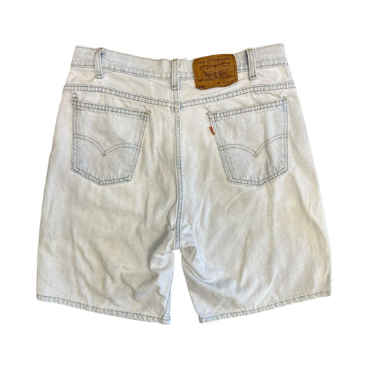 Vintage 550 Orange Tab Levi White Wash Jorts