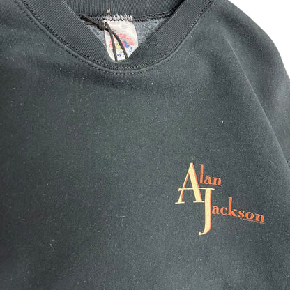 Vintage Alan Jackson Black Crewneck Sweatshirt