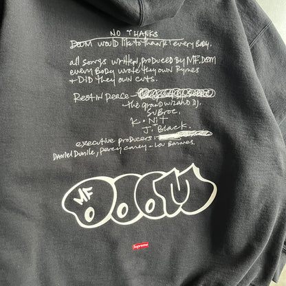 Supreme X MF DOOM FW23 Hooded Sweatshirt - Black
