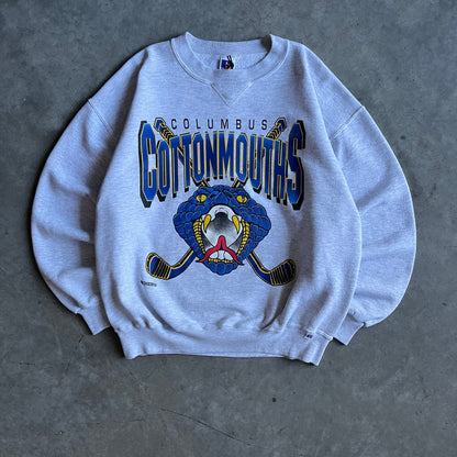 Vintage Columbus Cottonmouths Minor League Hockey Sweatshirt