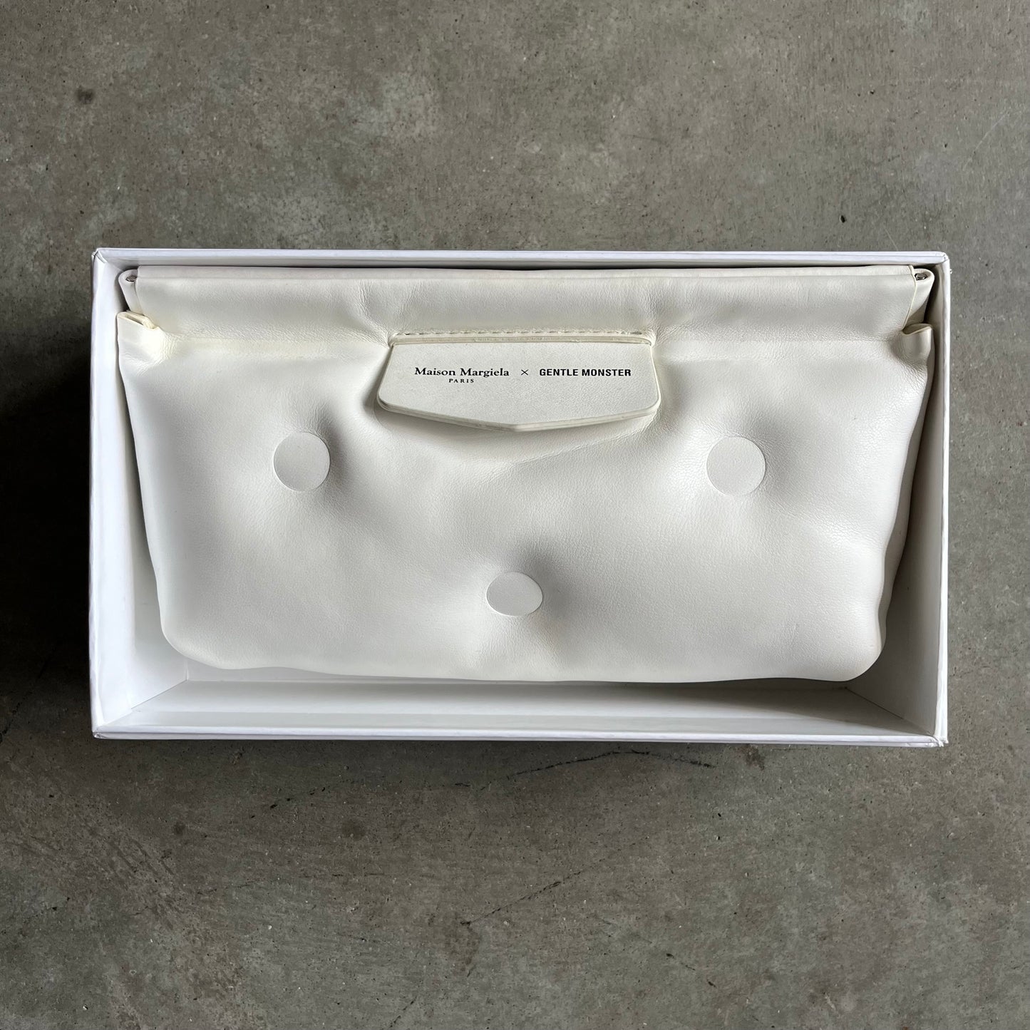 Gentle Monster x Maison Margiela White Bug Eye Sunglasses