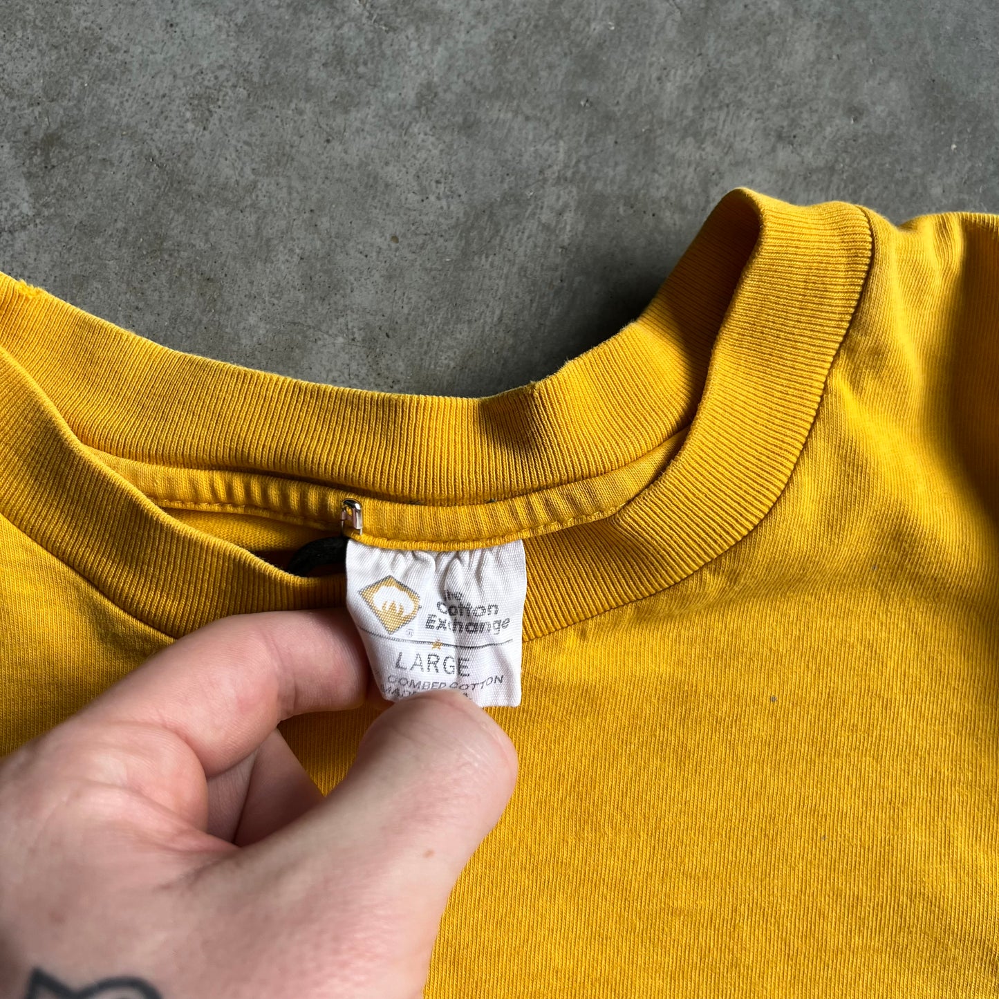 Vintage Iowa State Cyclones CyNado Spell-Out Yellow Tee