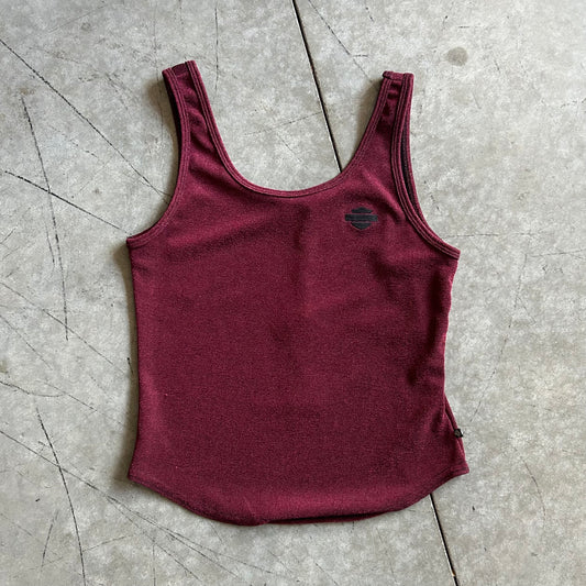 Women’s Vintage Harley Davidson Red Shimmer Tank