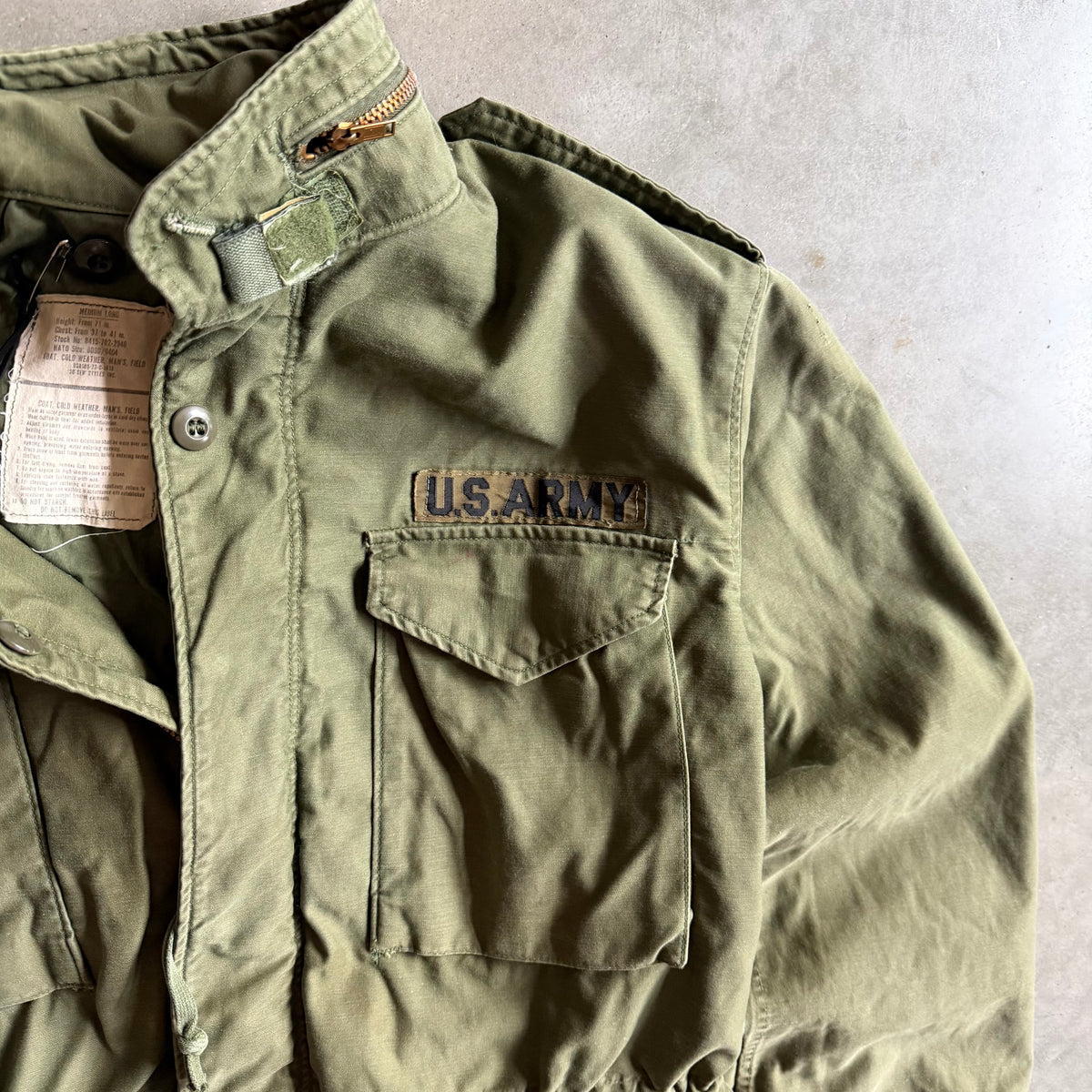 Vintage 1974 So-Sew US Army M-65 Field Jacket