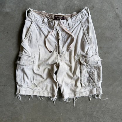 Y2K Abercrombie & Fitch Dragon Pocket Tan Cargo Shorts