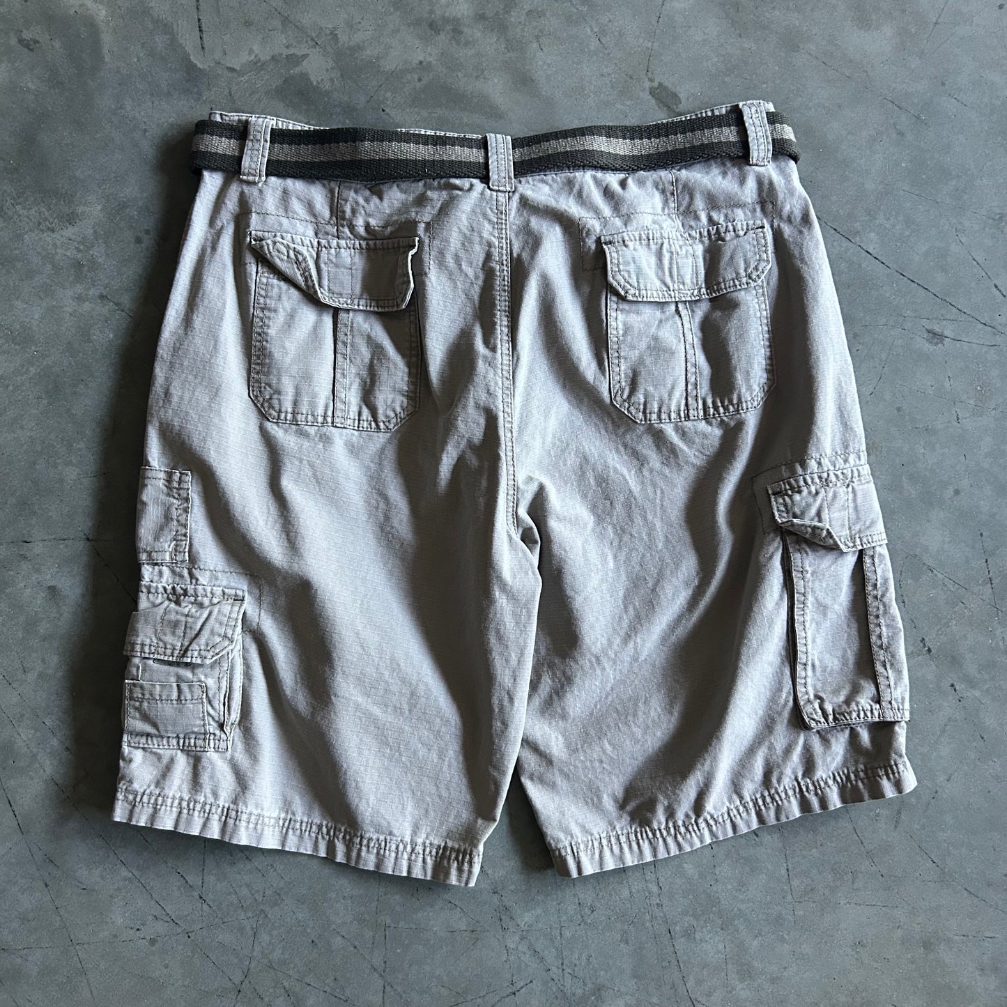 Y2K Cargo Supplies Belted Cargo Shorts