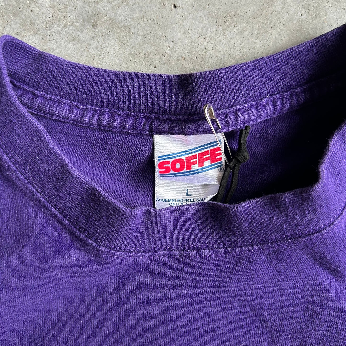 Y2K UNI “Purple For Life” Spell-Out Tee
