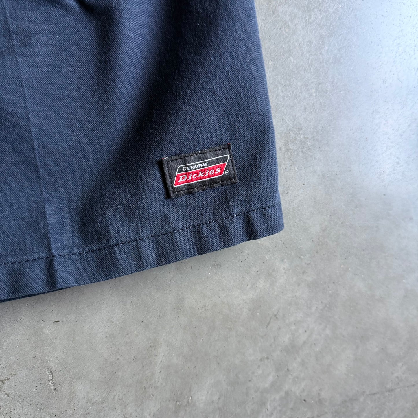 Y2K Dickies Black Patch Navy Chino Shorts
