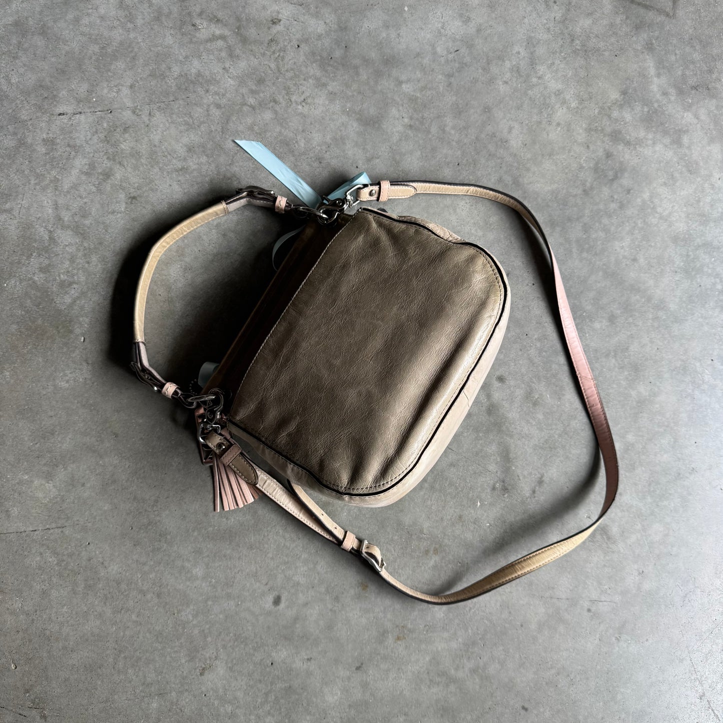 Coach 70th Anniversary Mini Willis Green/Tan Turnlock Bag