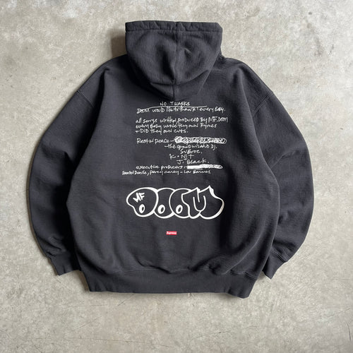Supreme X MF DOOM FW23 Hooded Sweatshirt - Black