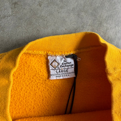 Vintage Iowa Basketball Spell-Out Gold Sweatshirt