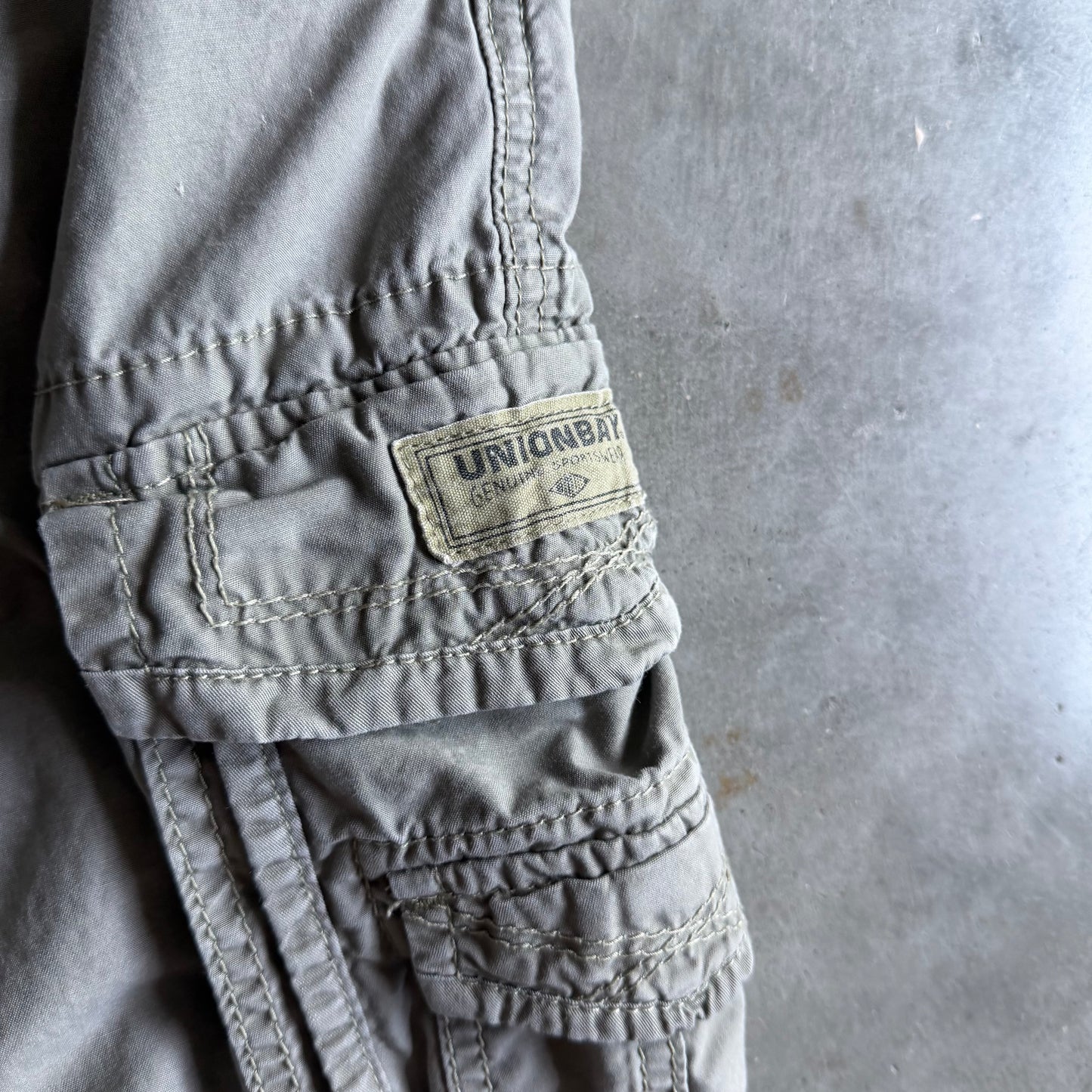 Y2K Unionbay Khaki Green Cargo Shorts