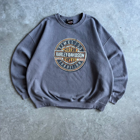 Harley Davidson Circle Emblem Stamp Crewneck