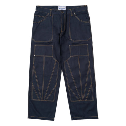 Brigade - Canvas Quilted Double Knee Carpenter Pants (Navy)