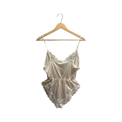 Women’s Vintage Cream Lace Teddy