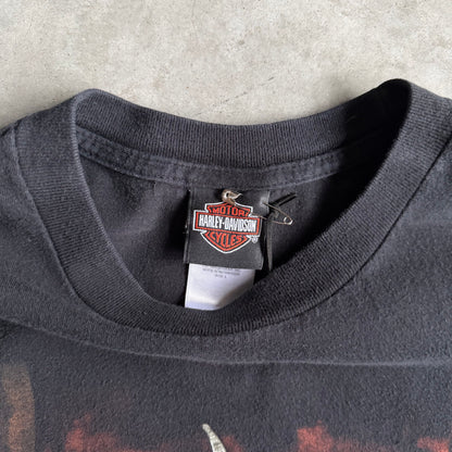 Y2K Harley Davidson Majestic Eagle & Ribbon Tee