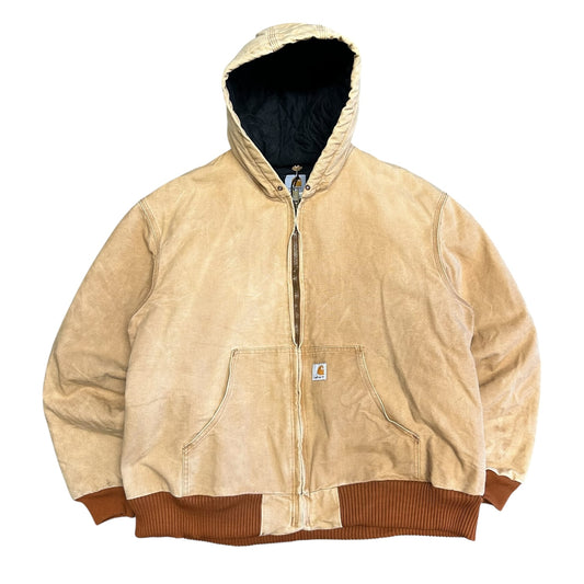 Carhartt ‘J140 BRN’ Brown Quilt Lined Active Jacket