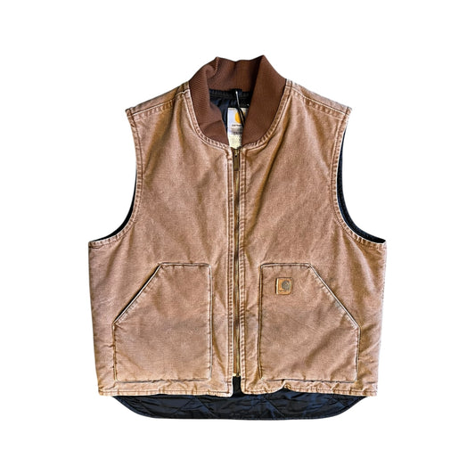 Carhartt ‘V02 BRN’ Brown Quilt Lined Vest