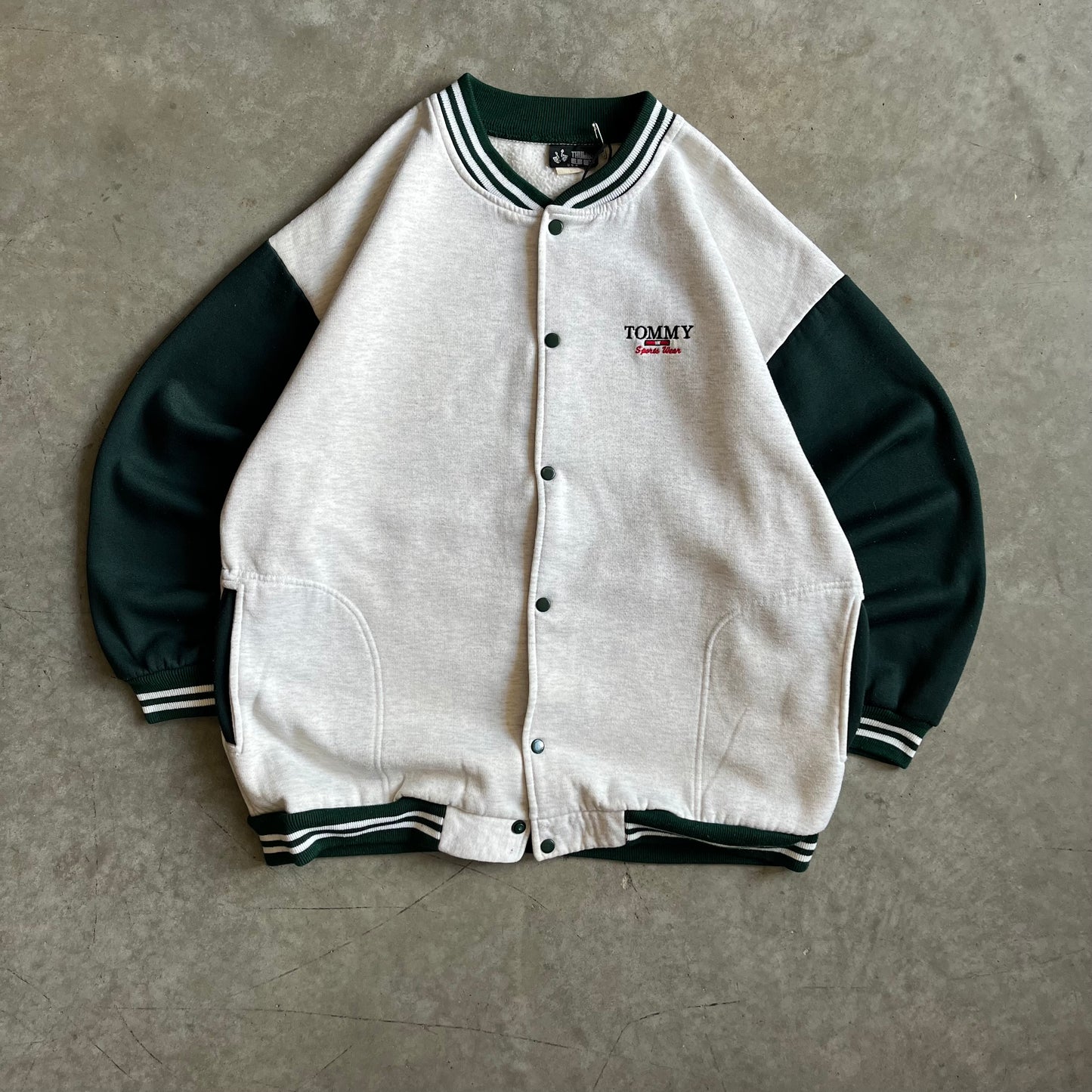 Vintage Tommy Hilfiger Boot Varsity Snap Jacket