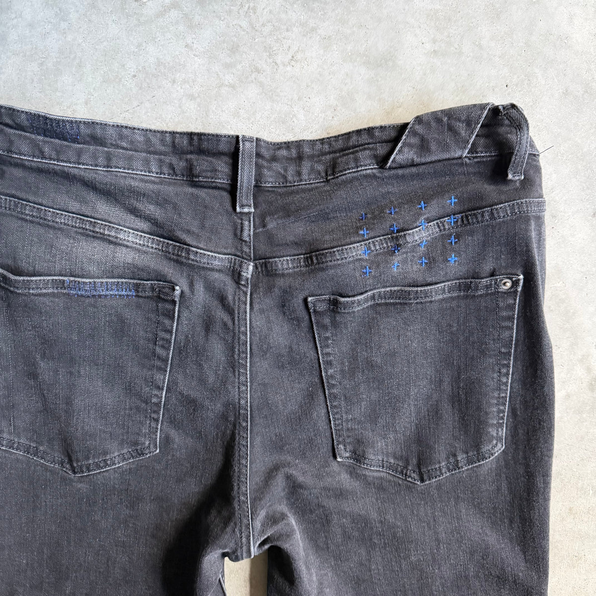 Ksubi Distressed Knee Black Slim Fit Jeans