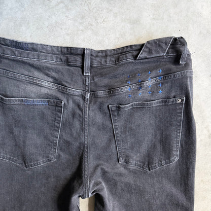 Ksubi Distressed Knee Black Slim Fit Jeans
