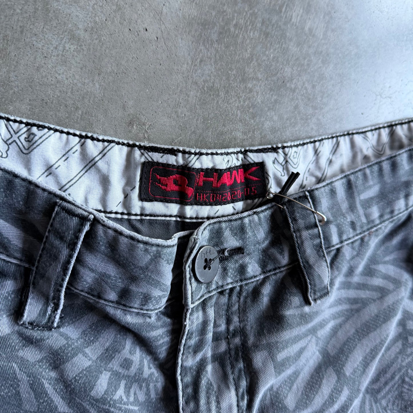 Y2K Tony Hawk Patterned Cargo Skate Shorts