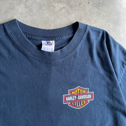 Y2K Harley Davidson Puerto Vallarta Navy Logo Tee