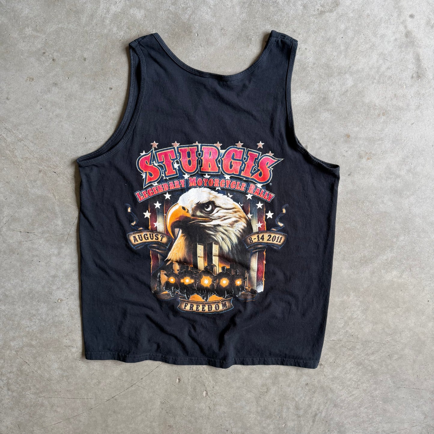 Sturgis 2011 Rally Racing Sleeveless Black Tee
