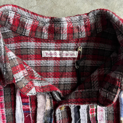 Rebuild By Needles 10 Cut Flannel Button Up Shirt