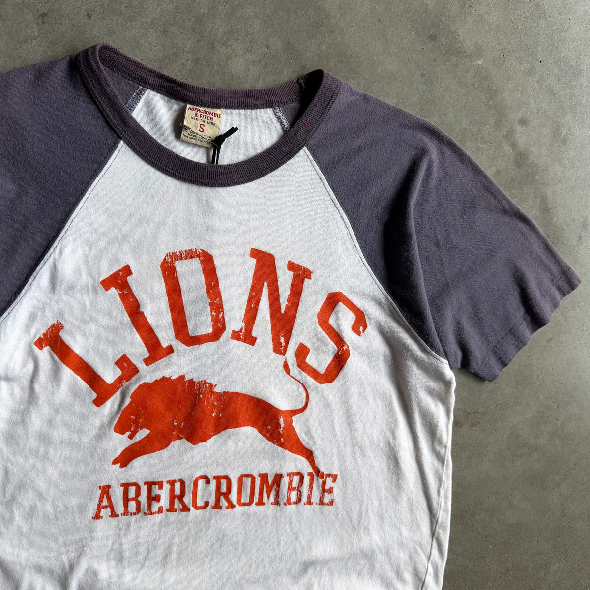Y2K Abercrombie Lions Raglan Cut Tee