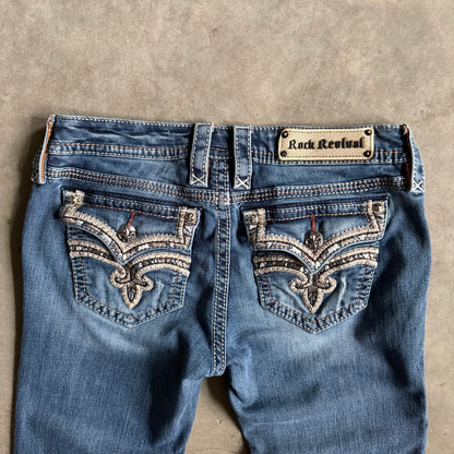 Women’s Y2K Rock Revival Kaylee Boot Cut Flair Jeans