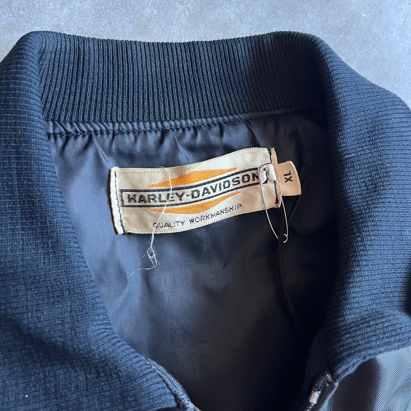 Vintage 70s Harley Davidson Nylon Jacket W/ Patches