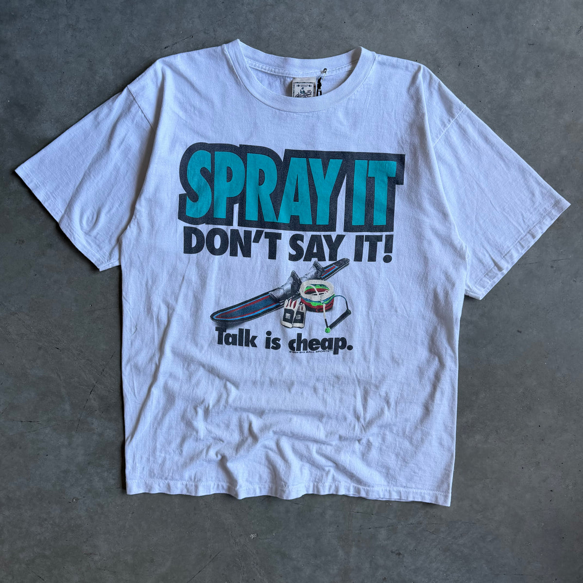 Vintage Big Ball Sports “Spray It Don’t Say It!” Water Skiing Tee