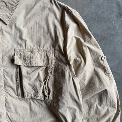 Vintage Beretta Tan Windbreaker Jacket