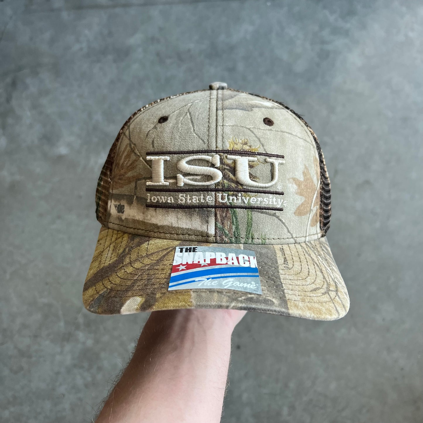 The Game Iowa State Cyclones Camo Trucker Hat