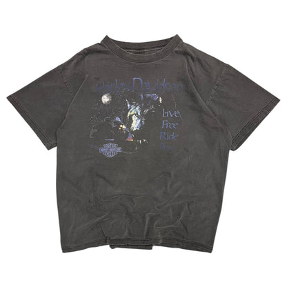 Vintage Harley Davidson Midnight Wolf Tee