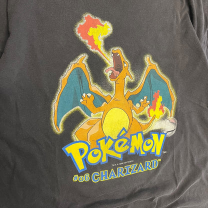 Vintage 1999 Nintendo Pokemon Charizard #06 T Shirt