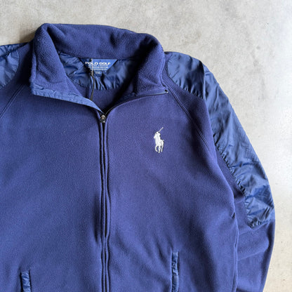 Polo Ralph Lauren Golf Navy Blue Big Pony Fleece Zip Up Jacket