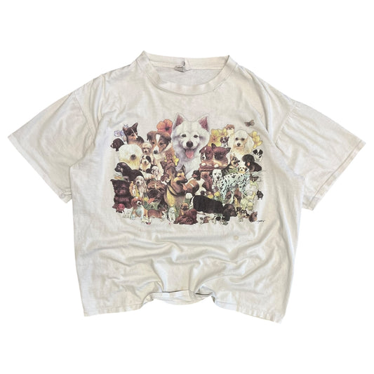 Vintage Dog Universe White Tee