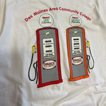 Vintage Des Moines Area Community College Gas Pump Tee