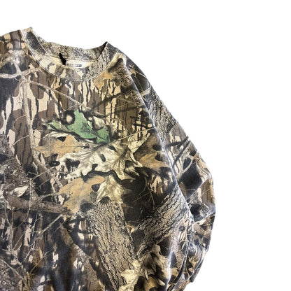 Vintage Jerzees Outdoor Mossy Oak Camo Crewneck Sweatshirt