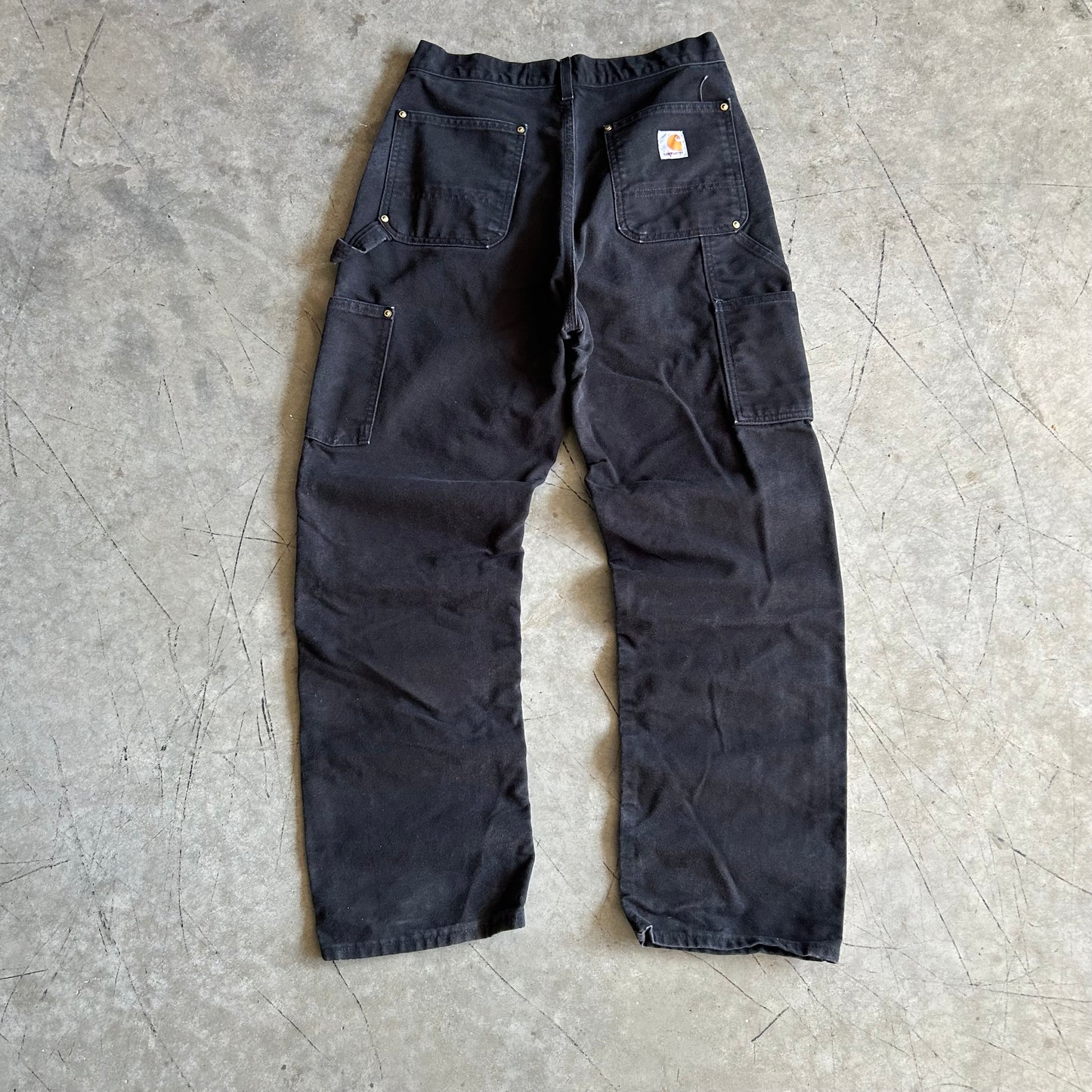 Carhartt Black Double Knee Work Pants